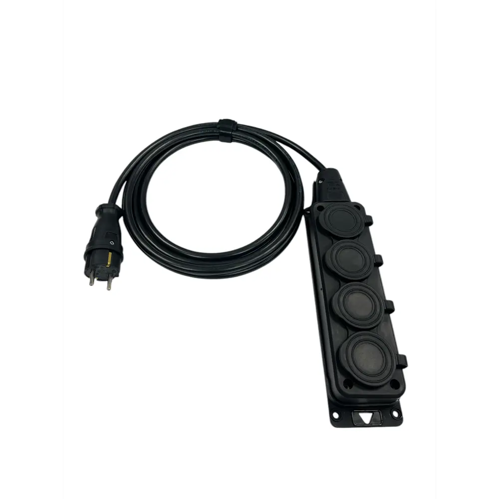 Фото 2 Удлинитель-шнур Itok i-connect-color-SU-KG-315-4-54-3-black 4 розетки с заземлением 3x1.5 мм 3 м 3500 Вт цвет черный Фото 2 Удлинитель-шнур Itok i-connect-color-SU-KG-315-4-54-3-black 4 розетки с заземлением 3x1.5 мм 3 м 3500 Вт цвет черный