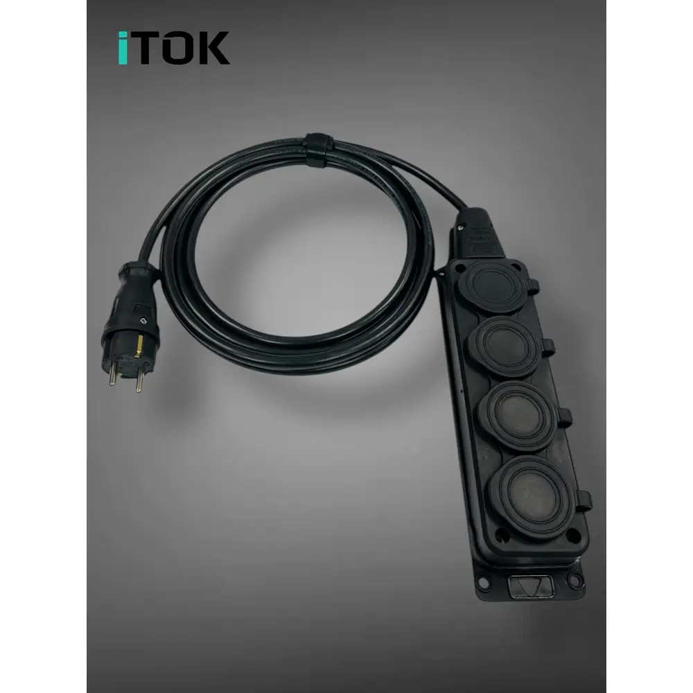 Фото 11 Удлинитель-шнур Itok i-connect-color-SU-KG-315-4-54-5-black 4 розетки с заземлением 3x1.5 мм 5 м 3500 Вт цвет черный Фото 11 Удлинитель-шнур Itok i-connect-color-SU-KG-315-4-54-5-black 4 розетки с заземлением 3x1.5 мм 5 м 3500 Вт цвет черный