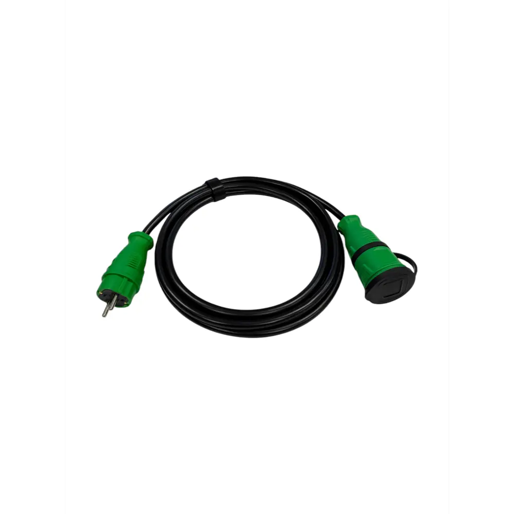 Фото Удлинитель-шнур Itok i-connect-color-SU-PVS-315-1-44-3-green 3x1.5 3 м 1 розетка 3500 Вт с заземлением IP44 цвет зеленый
