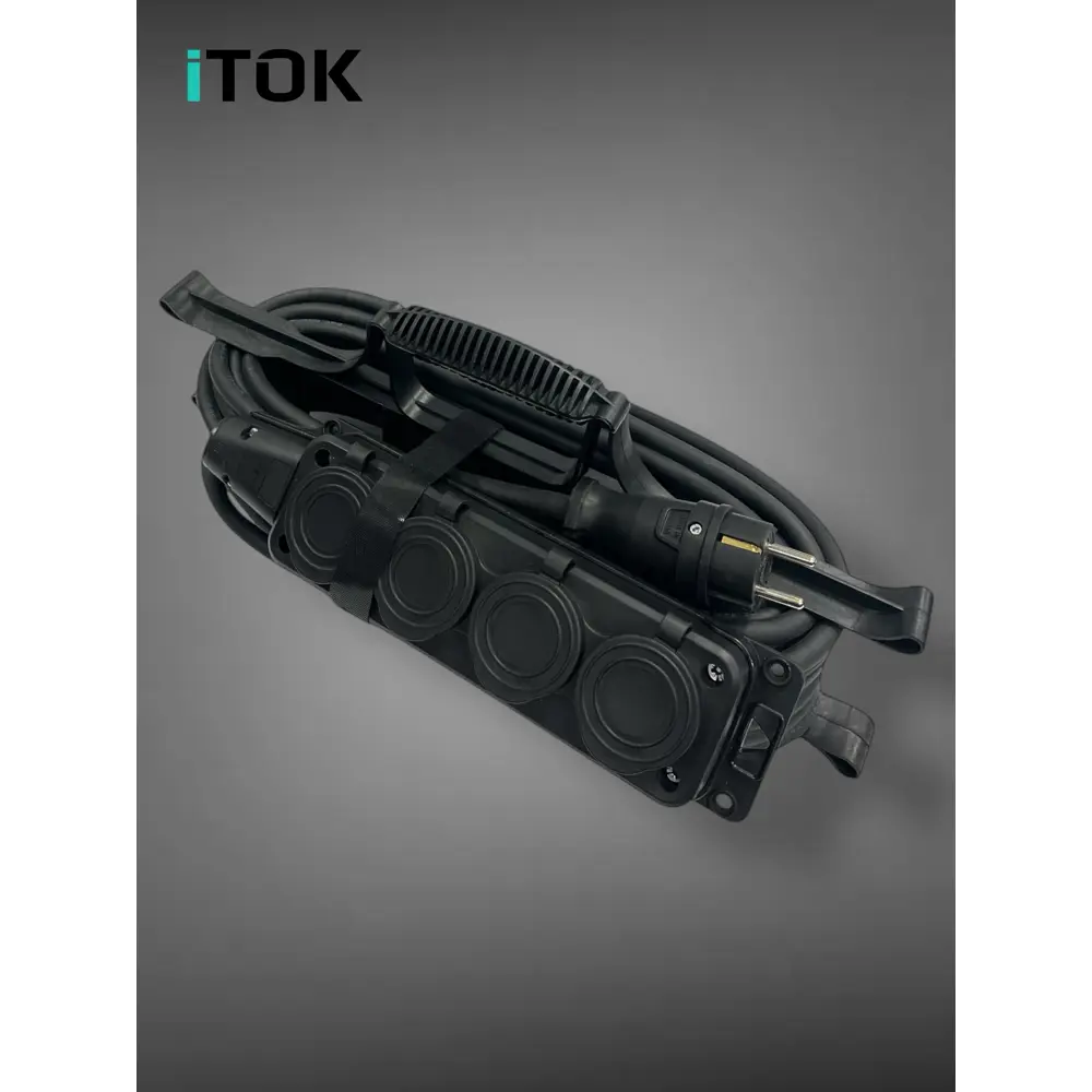 Фото 11 Удлинитель-шнур Itok i-connect-color-SUR-KG-215-4-54-50-black 4 розетки без заземления 2x1.5 мм 50 м 3500 Вт цвет черный Фото 11 Удлинитель-шнур Itok i-connect-color-SUR-KG-215-4-54-50-black 4 розетки без заземления 2x1.5 мм 50 м 3500 Вт цвет черный