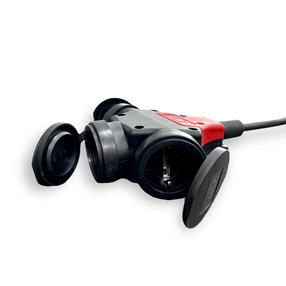 Фото 4 Удлинитель силовой Itok i-connect-PRO-SU-PVS-325-3-44-20 3 розетки 3x2.5 мм 20 м 3500 Вт цвет черный