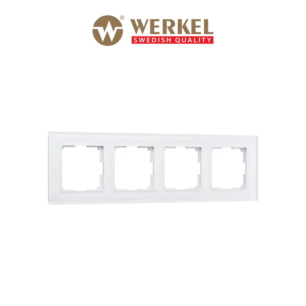 Фото Рамка для розеток и выключателей Werkel Favorit 4 поста цвет белый матовый Фото Рамка для розеток и выключателей Werkel Favorit 4 поста цвет белый матовый