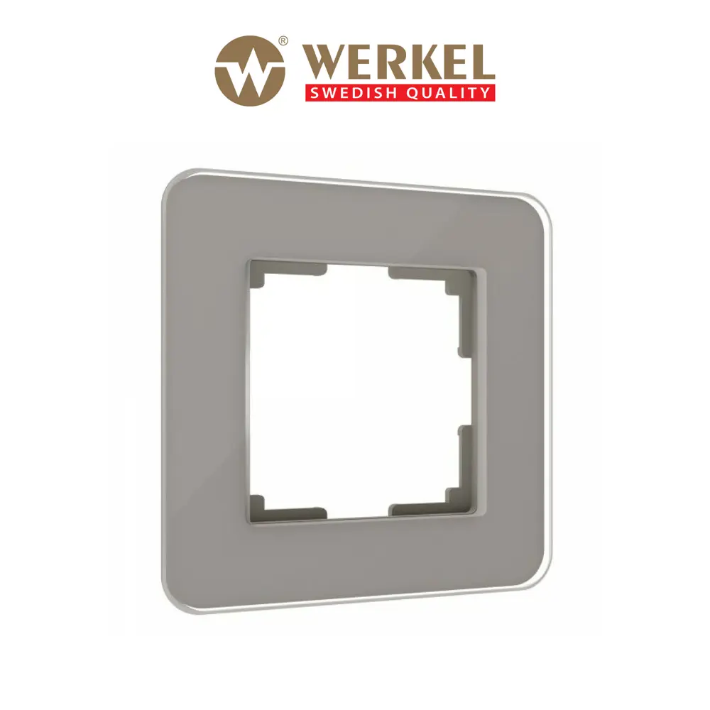 Фото Рамка для розеток и выключателей Werkel Elite 1 пост цвет дымчатый Фото Рамка для розеток и выключателей Werkel Elite 1 пост цвет дымчатый