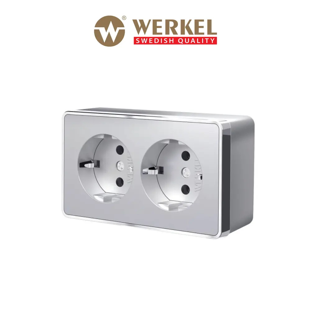 Фото Розетка накладная Werkel W5072106 цвет серебряный Фото Розетка накладная Werkel W5072106 цвет серебряный