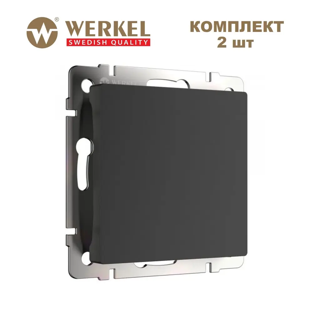 Фото Заглушка Werkel W1159208 цвет черный матовый 2 шт. Фото Заглушка Werkel W1159208 цвет черный матовый 2 шт.