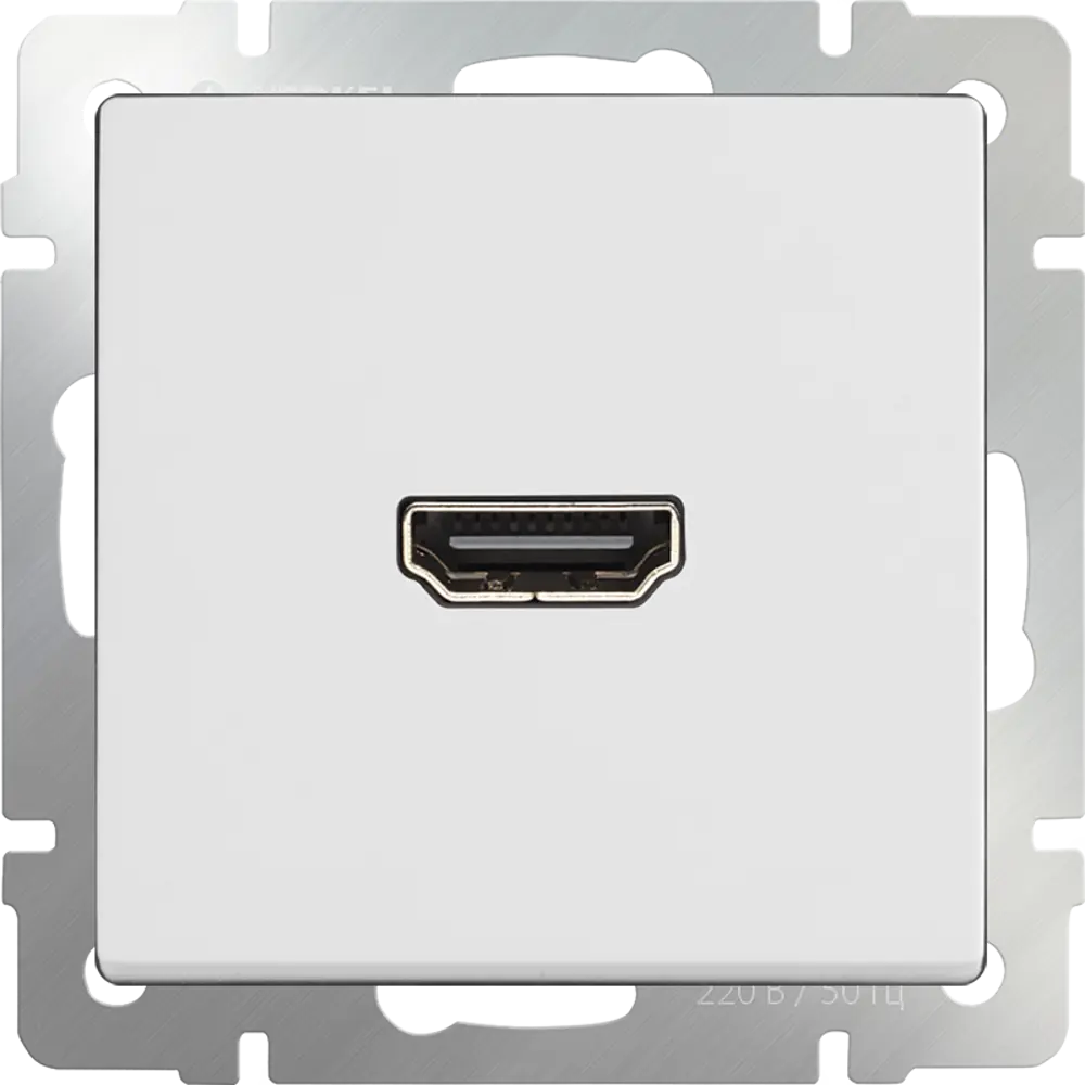 Фото 4 Розетка HDMI встраиваемая Werkel W1186001 цвет белый Фото 4 Розетка HDMI встраиваемая Werkel W1186001 цвет белый