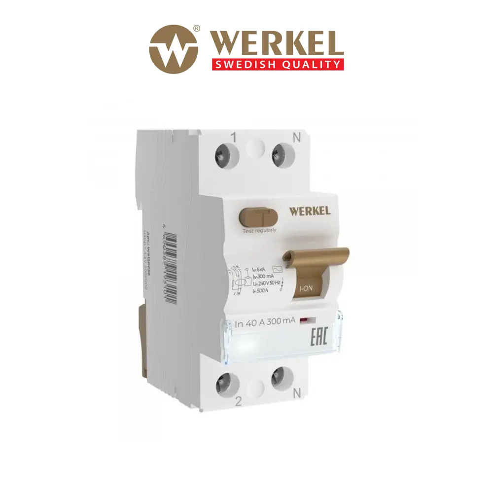 Фото УЗО Werkel W912P404 1P+N 40 А 300 мА AC 6 kA a065618 Фото УЗО Werkel W912P404 1P+N 40 А 300 мА AC 6 kA a065618