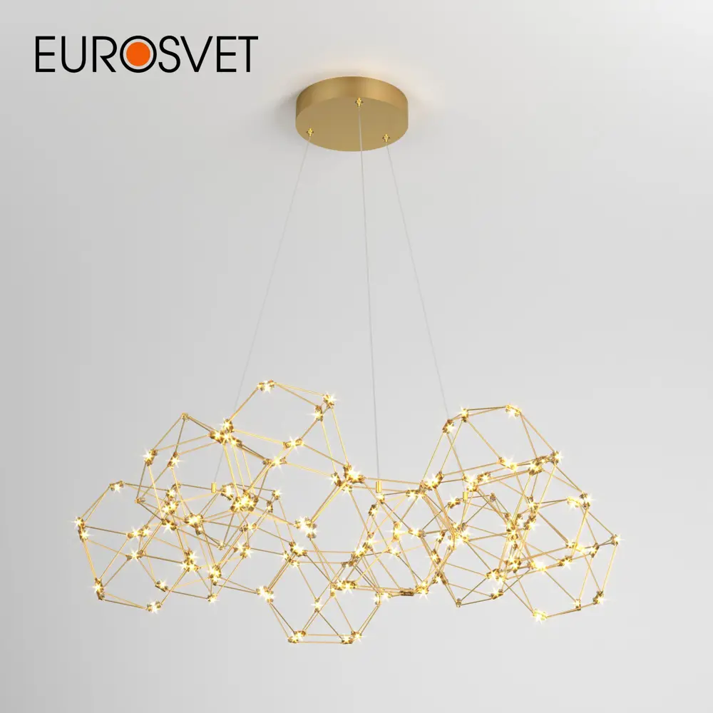 Фото Светильник подвесной светодиодный EUROSVET 90169/12 Uma 8 м² теплый белый свет цвет бронза Фото Светильник подвесной светодиодный EUROSVET 90169/12 Uma 8 м² теплый белый свет цвет бронза