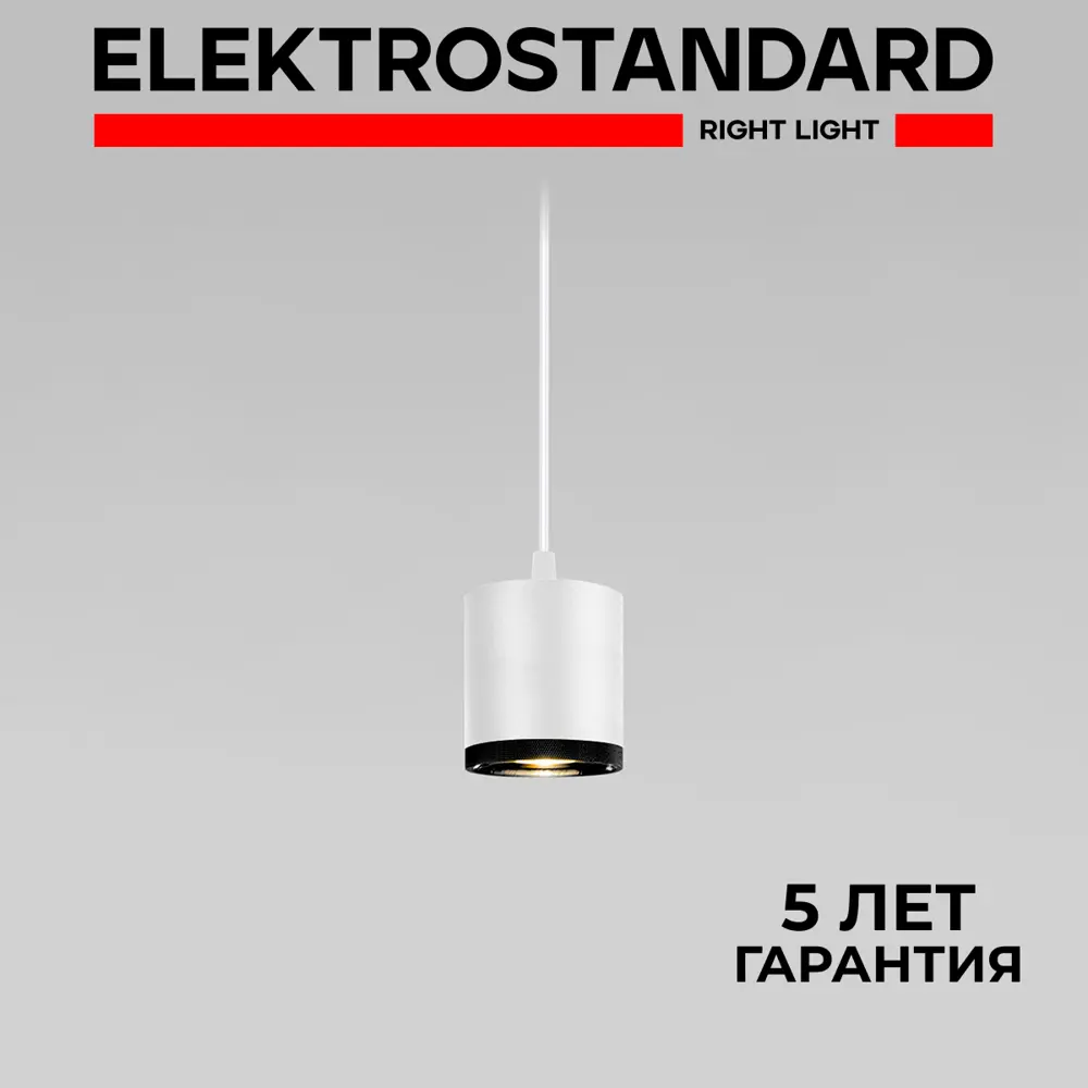 Фото Светильник подвесной светодиодный Elektrostandard a062415 Lead 3 м² нейтральный белый цвет черный/белый Фото Светильник подвесной светодиодный Elektrostandard a062415 Lead 3 м² нейтральный белый цвет черный/белый