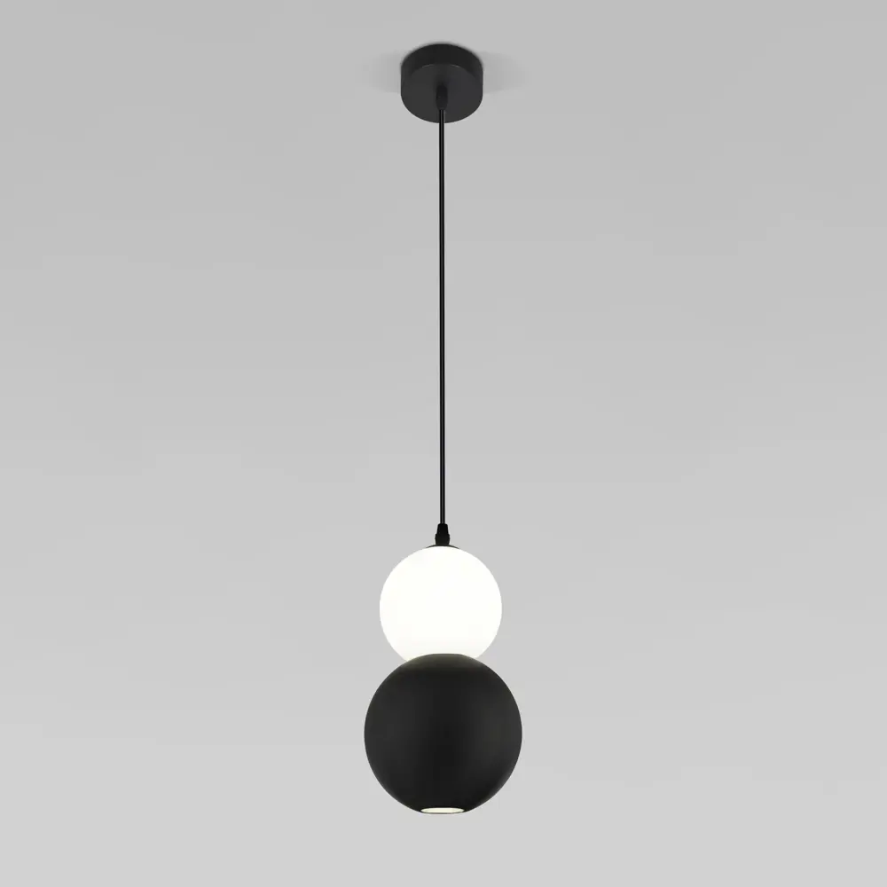 Фото 3 Светильник подвесной светодиодный EUROSVET 50251/1 LED Polar 3 м² нейтральный белый свет цвет черный/белый матовый Фото 3 Светильник подвесной светодиодный EUROSVET 50251/1 LED Polar 3 м² нейтральный белый свет цвет черный/белый матовый