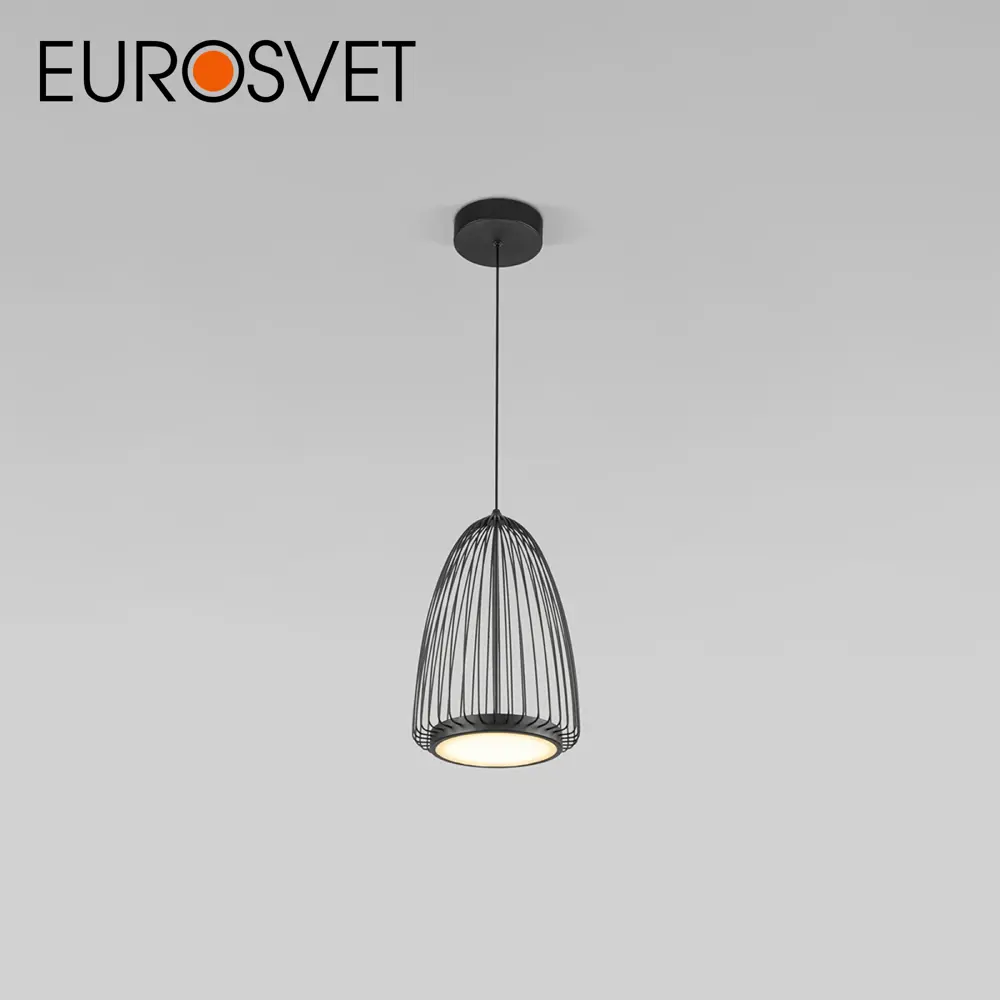 Фото 3 Светильник подвесной светодиодный Eurosvet Comodita A069294 3 м² нейтральный белый свет цвет черный Фото 3 Светильник подвесной светодиодный Eurosvet Comodita A069294 3 м² нейтральный белый свет цвет черный