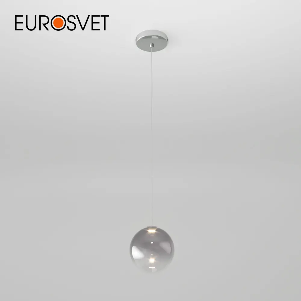 Фото Светильник подвесной EUROSVET a058638 Wonder 1 м² цвет хром Фото Светильник подвесной EUROSVET a058638 Wonder 1 м² цвет хром