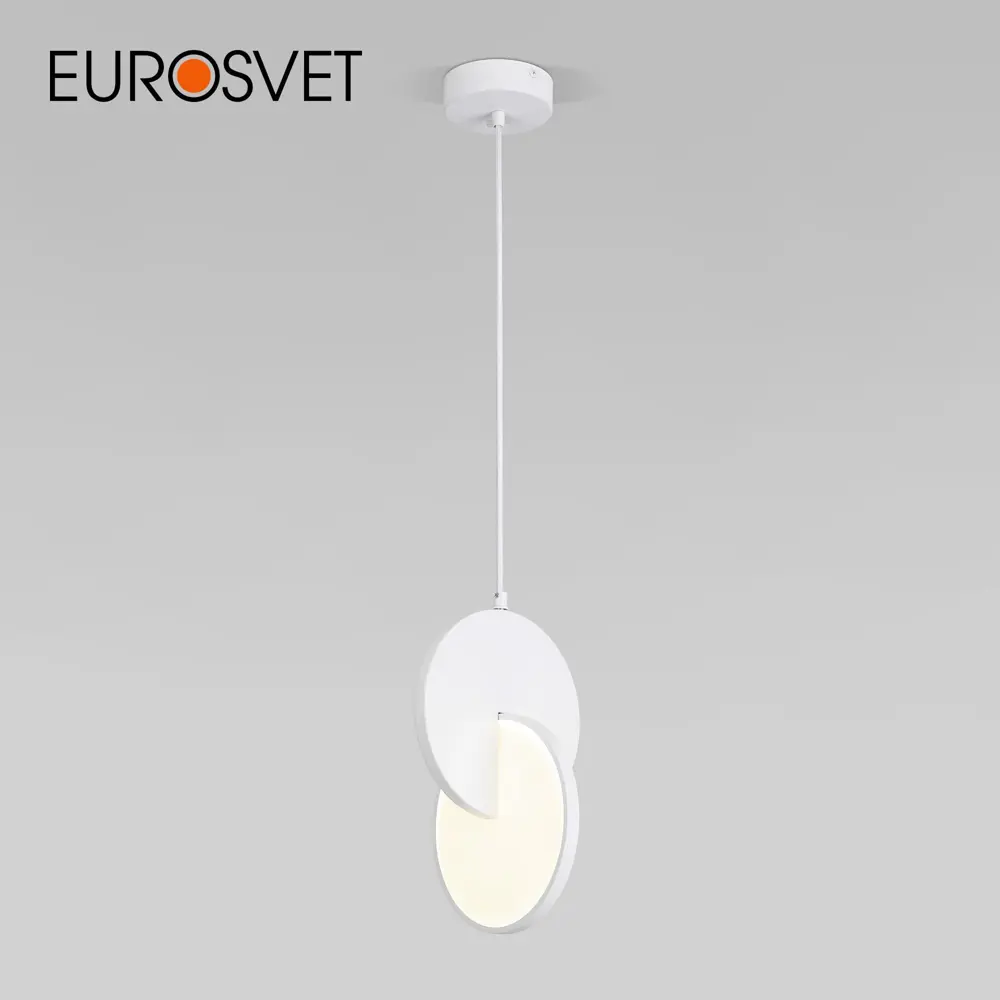 Фото Светильник подвесной EUROSVET a057337 Lang 1 м² цвет белый Фото Светильник подвесной EUROSVET a057337 Lang 1 м² цвет белый