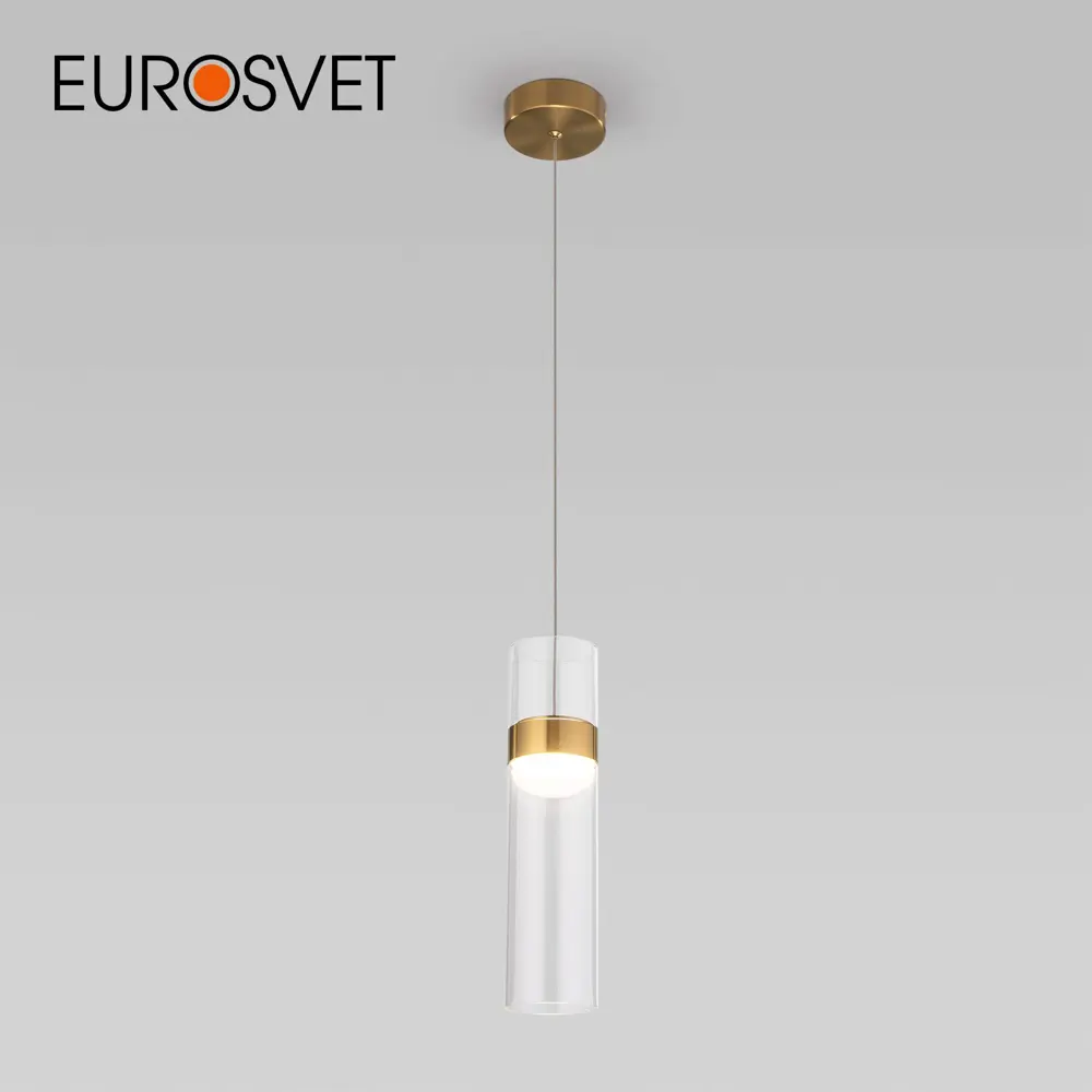 Фото Светильник подвесной светодиодный EUROSVET a061286 Lumen 1 м² нейтральный белый свет цвет прозрачный Фото Светильник подвесной светодиодный EUROSVET a061286 Lumen 1 м² нейтральный белый свет цвет прозрачный