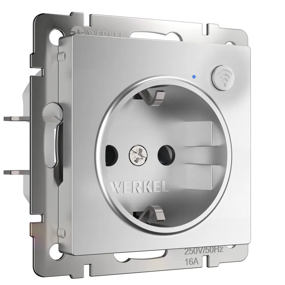 Фото 4 Розетка Wi-Fi Werkel W1171606 цвет серебряный Фото 4 Розетка Wi-Fi Werkel W1171606 цвет серебряный