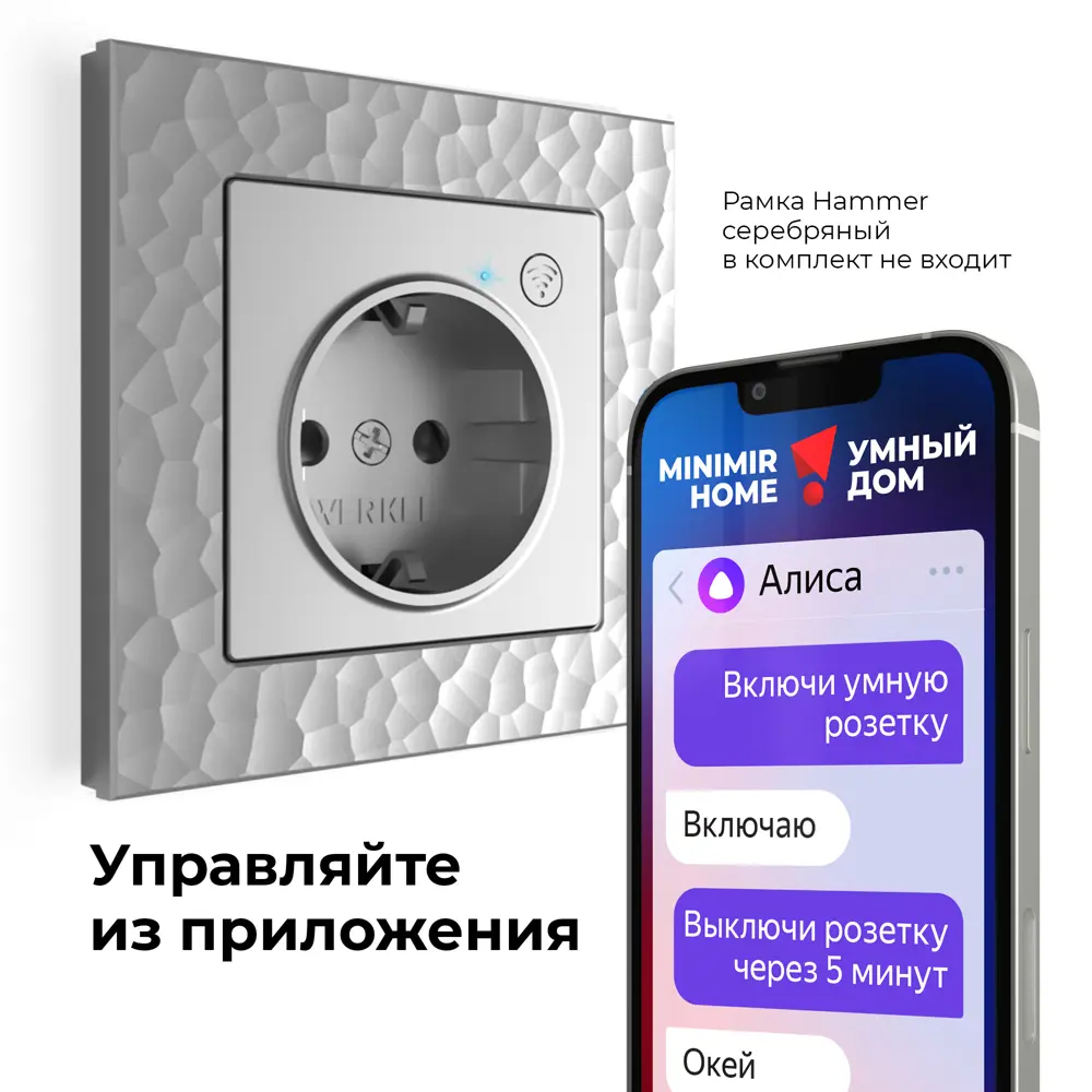 Фото 5 Розетка Wi-Fi Werkel W1171606 цвет серебряный Фото 5 Розетка Wi-Fi Werkel W1171606 цвет серебряный
