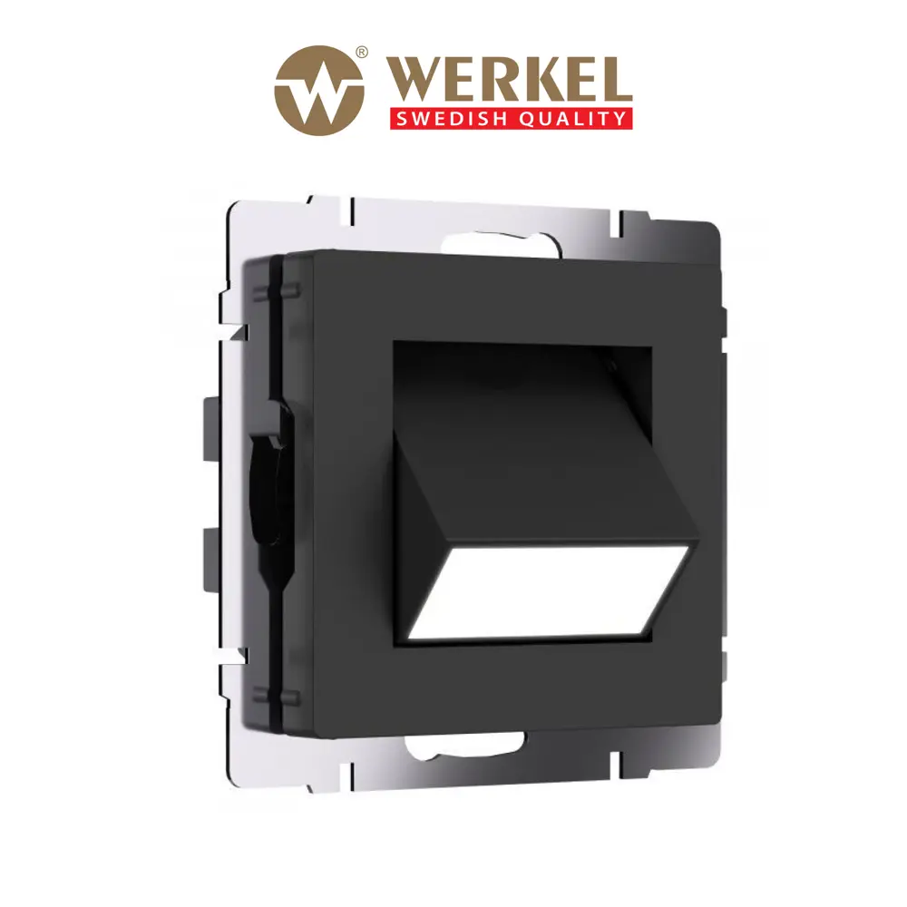 Фото Встраиваемая светодиодная подсветка Werkel Turn цвет черный матовый W1154708 Фото Встраиваемая светодиодная подсветка Werkel Turn цвет черный матовый W1154708