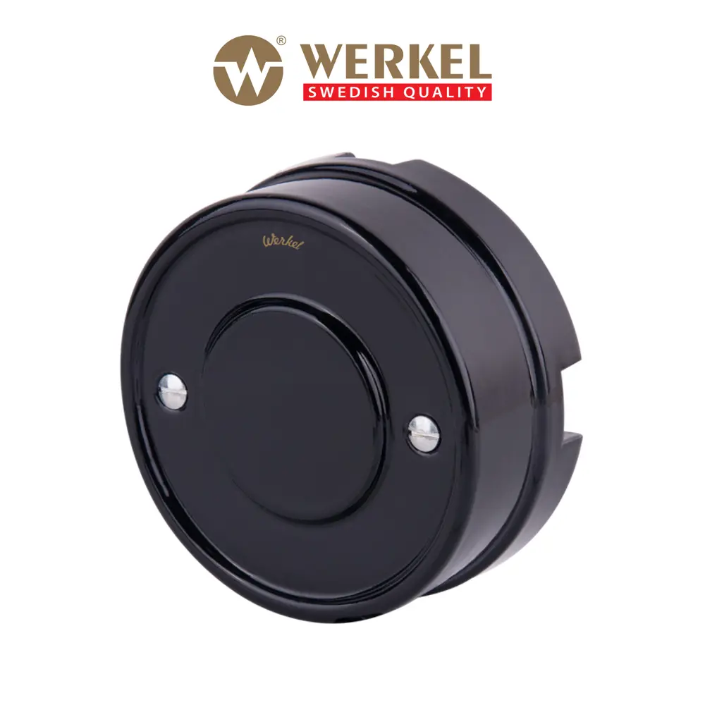 Фото Распределительная коробка открытая Werkel Ретро W6411208 D92x40 мм 4 ввода IP20 цвет черный Фото Распределительная коробка открытая Werkel Ретро W6411208 D92x40 мм 4 ввода IP20 цвет черный