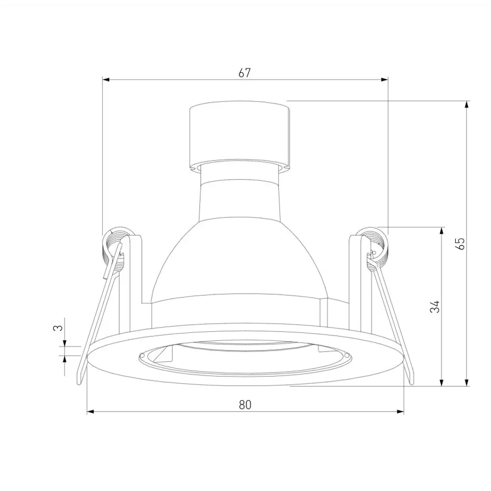 Фото 7 Светильник точечный встраиваемый Elektrostandard A067708 Minnie 1 м² под отверстие 6.7 см цвет белый Фото 7 Светильник точечный встраиваемый Elektrostandard A067708 Minnie 1 м² под отверстие 6.7 см цвет белый