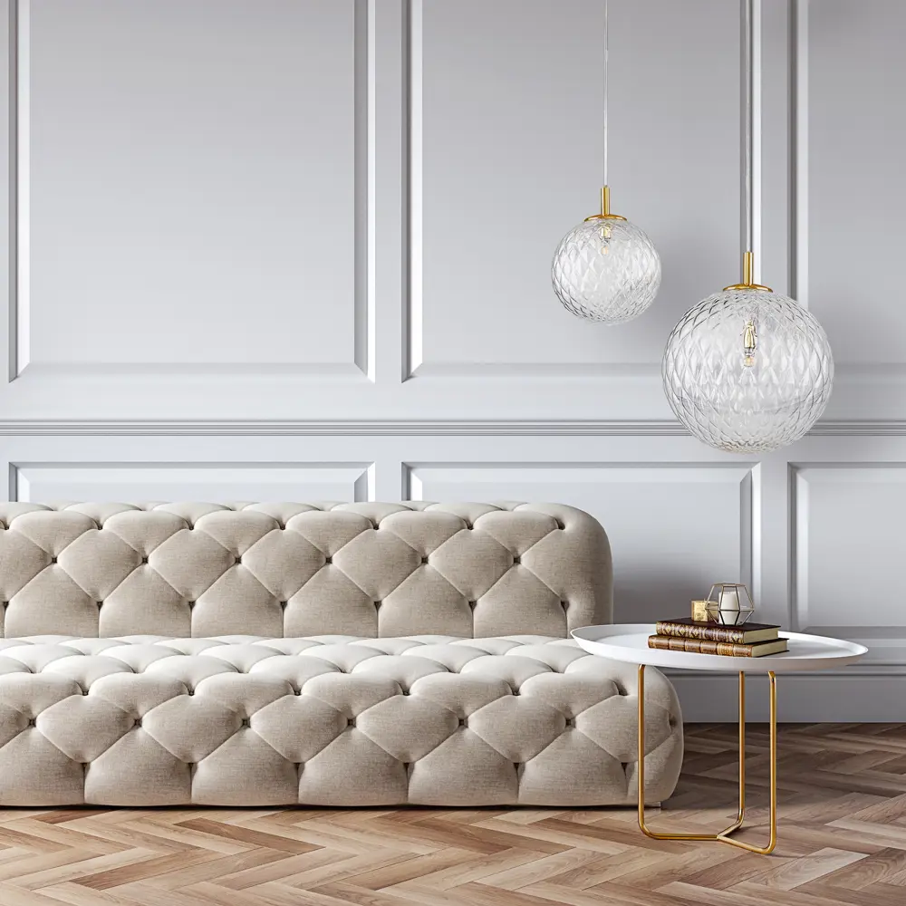Фото 2 Светильник подвесной Tk lighting Cadix A065192 1 лампа 1 м² цвет золото