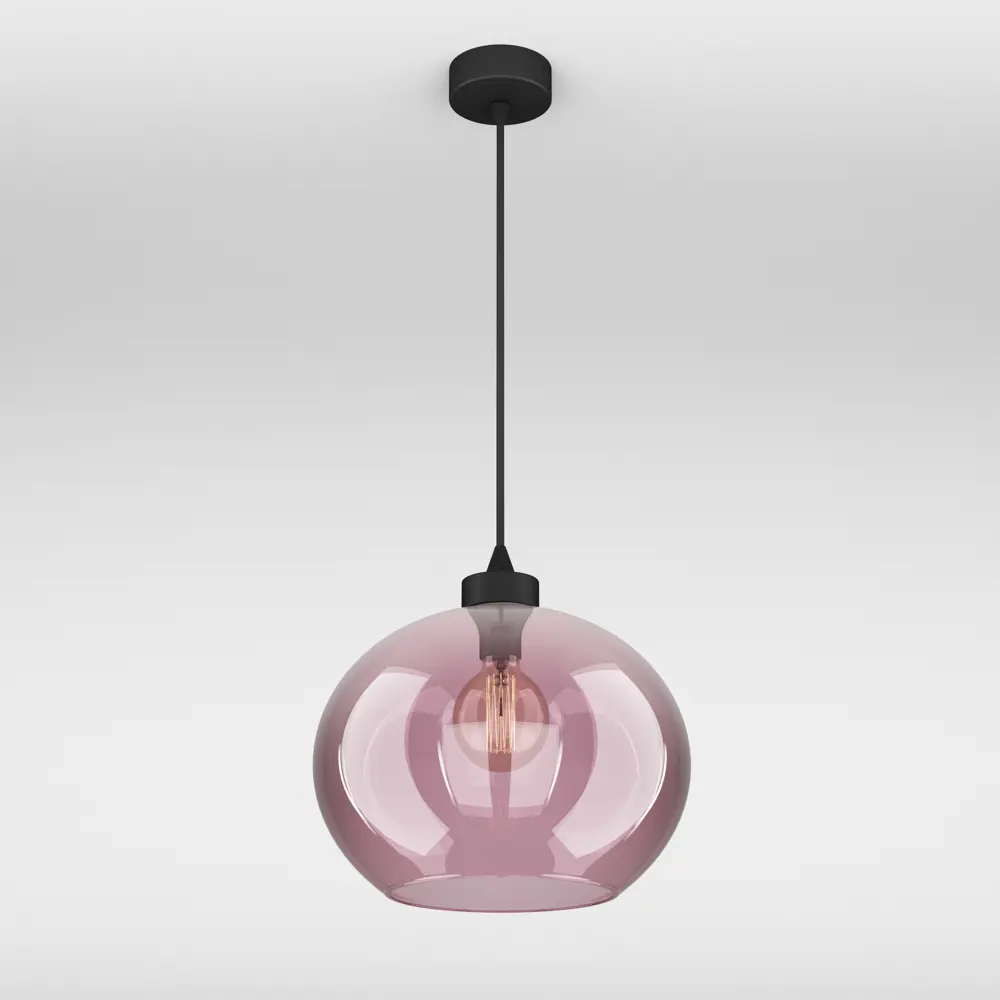 Фото 2 Светильник подвесной со стеклянным плафоном TK Lighting 4443 Cubus 1 лампа 4 м² цвет розовый Фото 2 Светильник подвесной со стеклянным плафоном TK Lighting 4443 Cubus 1 лампа 4 м² цвет розовый