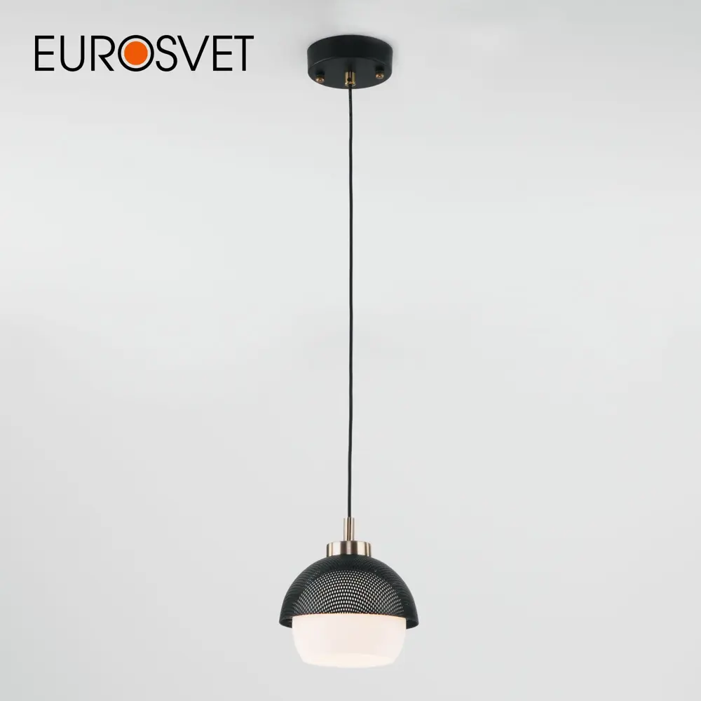Фото Светильник подвесной EUROSVET 50106/1 Nocciola 1 лампа 4 м² цвет античная бронза/черный Фото Светильник подвесной EUROSVET 50106/1 Nocciola 1 лампа 4 м² цвет античная бронза/черный
