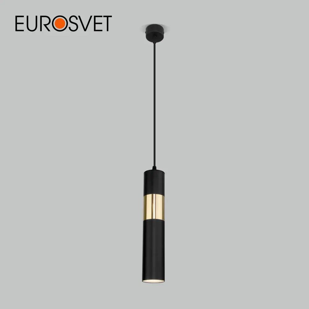 Фото Подвесной светильник EUROSVET 50097/1 черный/золото