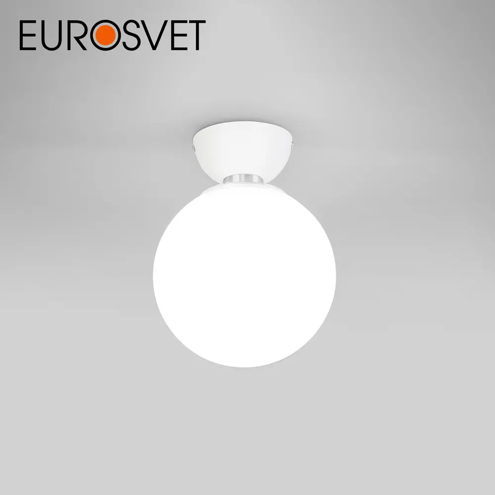 Фото 2 Светильник настенно-потолочный EUROSVET a062585 Bubble 1 лампа 2 м² цвет белый Фото 2 Светильник настенно-потолочный EUROSVET a062585 Bubble 1 лампа 2 м² цвет белый