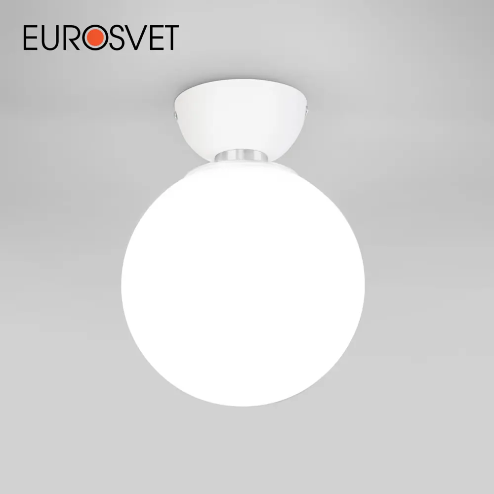 Фото Светильник настенно-потолочный EUROSVET a062585 Bubble 1 лампа 2 м² цвет белый Фото Светильник настенно-потолочный EUROSVET a062585 Bubble 1 лампа 2 м² цвет белый