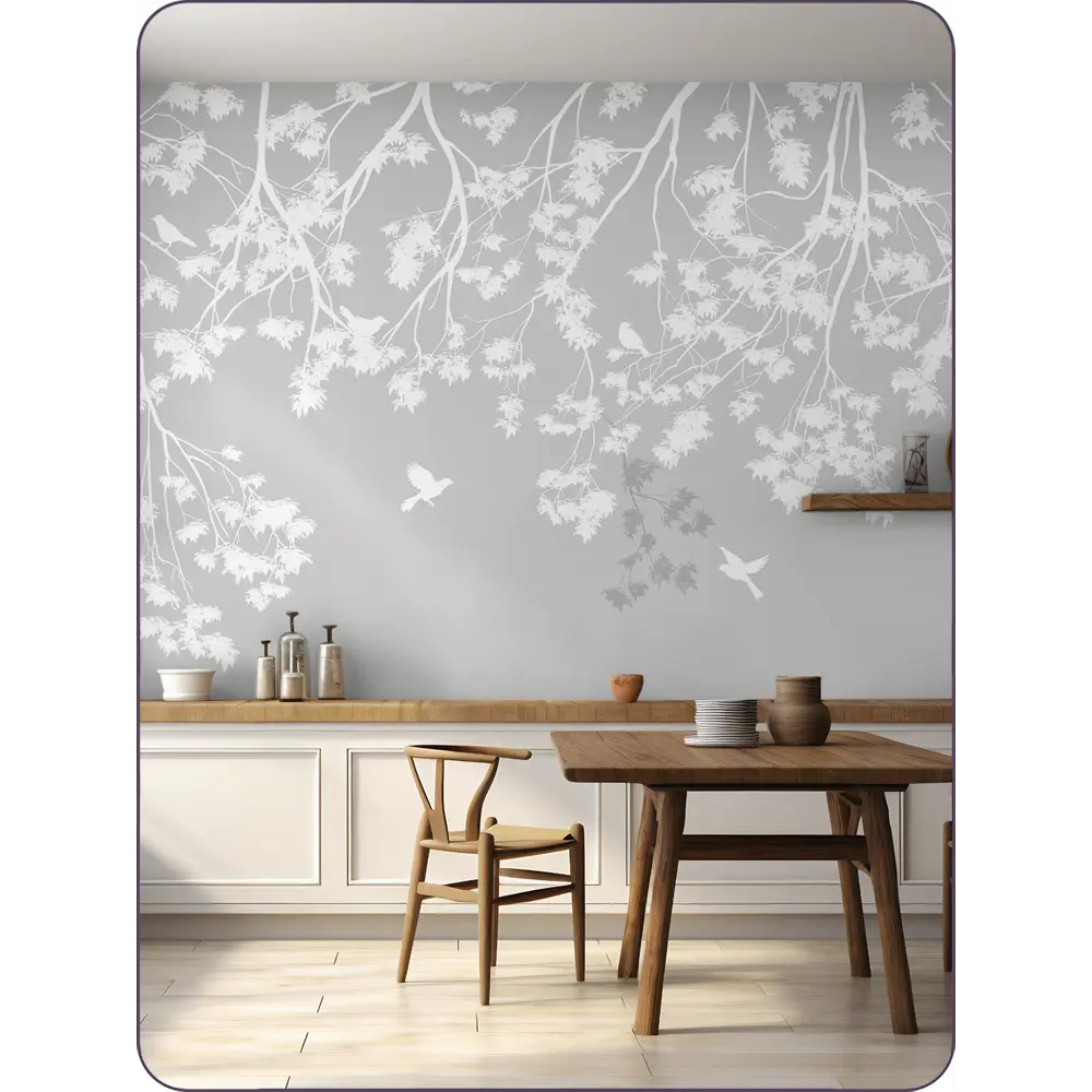 Фото 3 Фотообои флизелиновые 3D Barton Wall Растения N16504-G 400x270 см