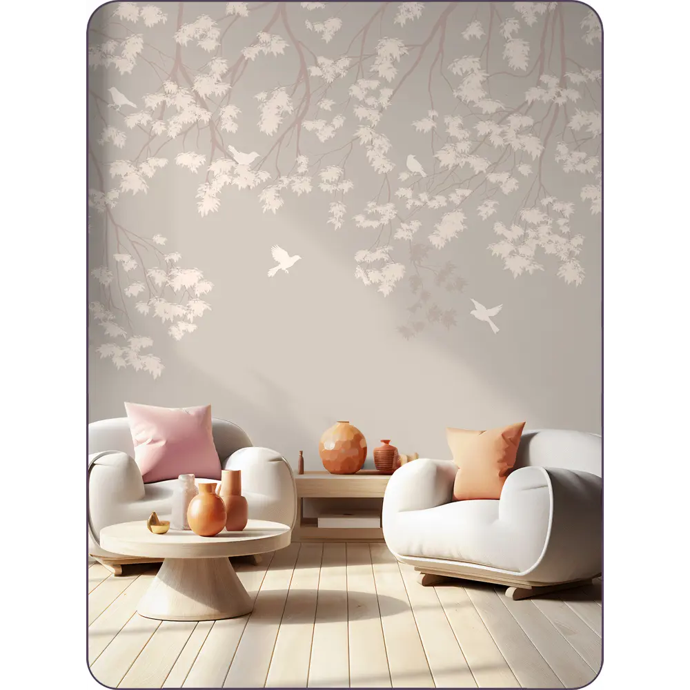 Фото 2 Фотообои флизелиновые Barton Wall 3D Растения Птицы Дерево N16502-BR, 200x270 см Фото 2 Фотообои флизелиновые Barton Wall 3D Растения Птицы Дерево N16502-BR, 200x270 см