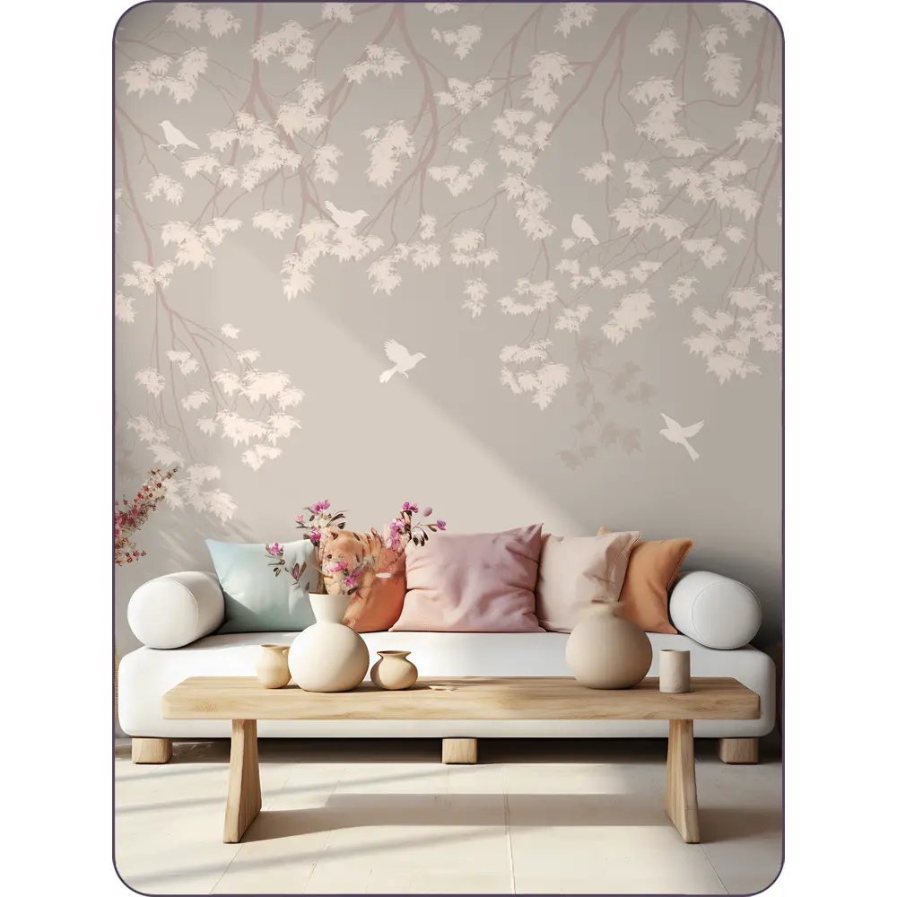 Фото 4 Фотообои флизелиновые Barton Wall 3D Растения Птицы Дерево N16502-BR, 200x270 см Фото 4 Фотообои флизелиновые Barton Wall 3D Растения Птицы Дерево N16502-BR, 200x270 см