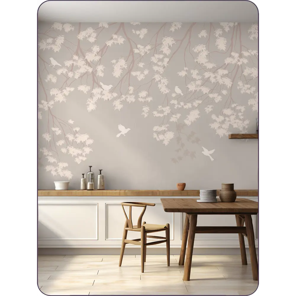 Фото 3 Фотообои флизелиновые Barton Wall 3D Растения Птицы Дерево N16503-BR, 300x270 см Фото 3 Фотообои флизелиновые Barton Wall 3D Растения Птицы Дерево N16503-BR, 300x270 см
