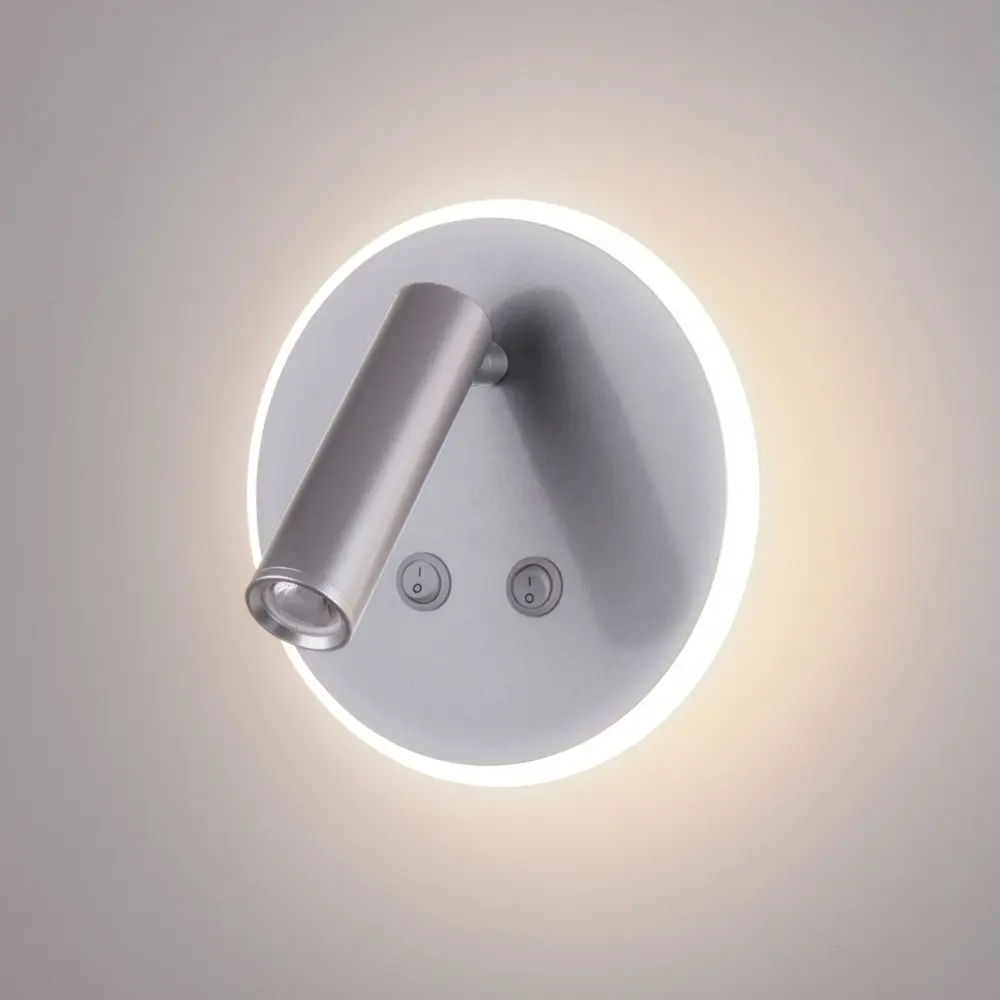 Фото 12 Настенный светодиодный светильник Tera LED MRL LED 1014 серебро