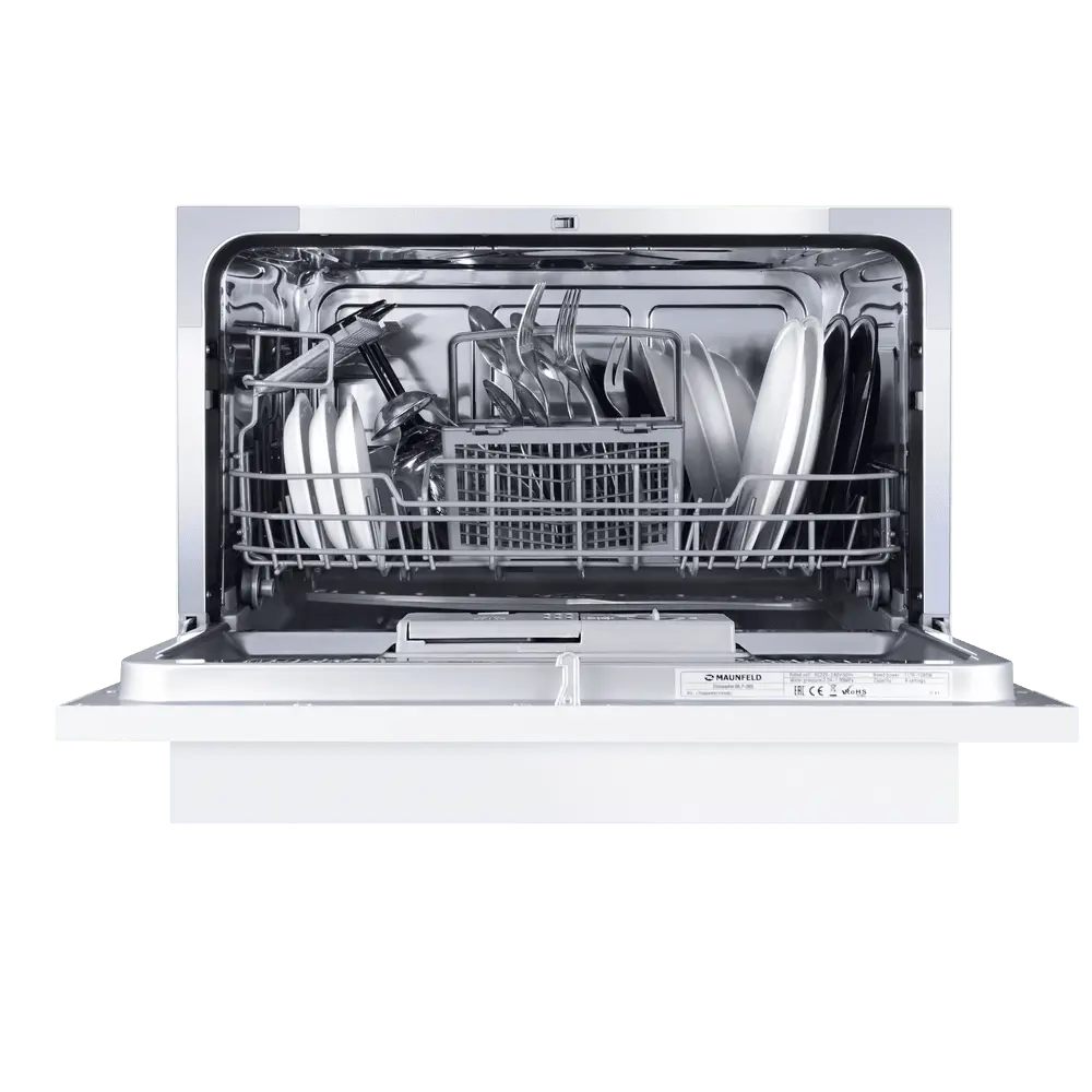 Фото 4 Отдельностоящая посудомоечная машина Maunfeld MLP-06S 55 см 6 программ цвет белый Фото 4 Отдельностоящая посудомоечная машина Maunfeld MLP-06S 55 см 6 программ цвет белый