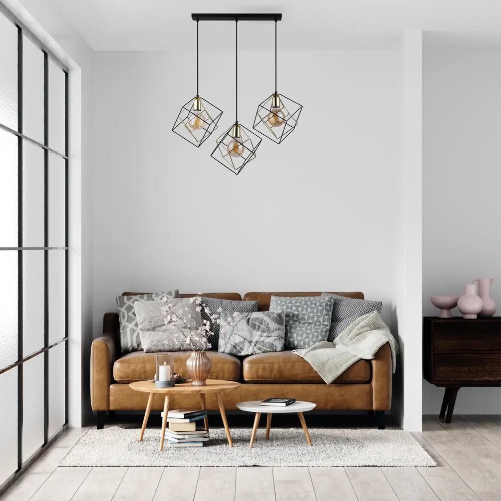 Фото 4 Светильник подвесной в стиле лофт TK LIGHTING 190 Alambre 3 лампы 12 м² цвет черный Фото 4 Светильник подвесной в стиле лофт TK LIGHTING 190 Alambre 3 лампы 12 м² цвет черный