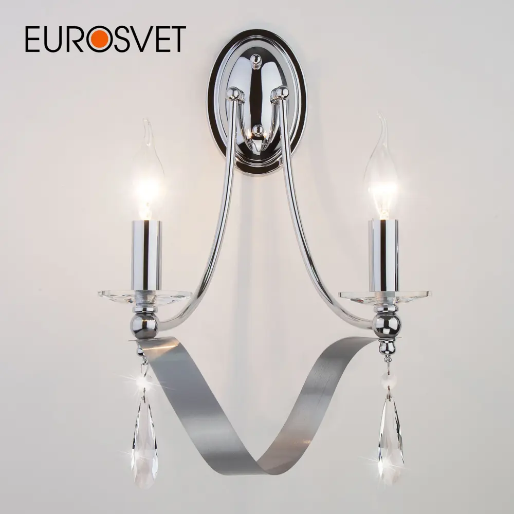 Фото Настенный светильник Eurosvet 60064/2 цвет хром Фото Настенный светильник Eurosvet 60064/2 цвет хром