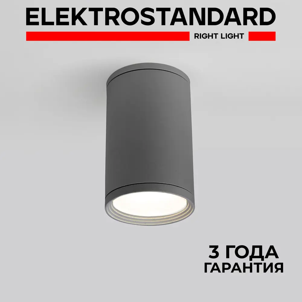 Фото Светильник потолочный уличный Elektrostandard Light 35128/H 10 Вт IP65 цвет серый Фото Светильник потолочный уличный Elektrostandard Light 35128/H 10 Вт IP65 цвет серый