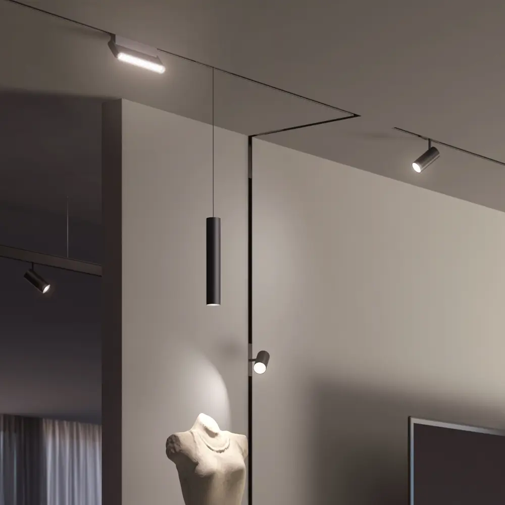 Фото 7 Трековый светильник Elektrostandard 85000/01 Slim Magnetic светодиодный 10 Вт цвет черный Фото 7 Трековый светильник Elektrostandard 85000/01 Slim Magnetic светодиодный 10 Вт цвет черный
