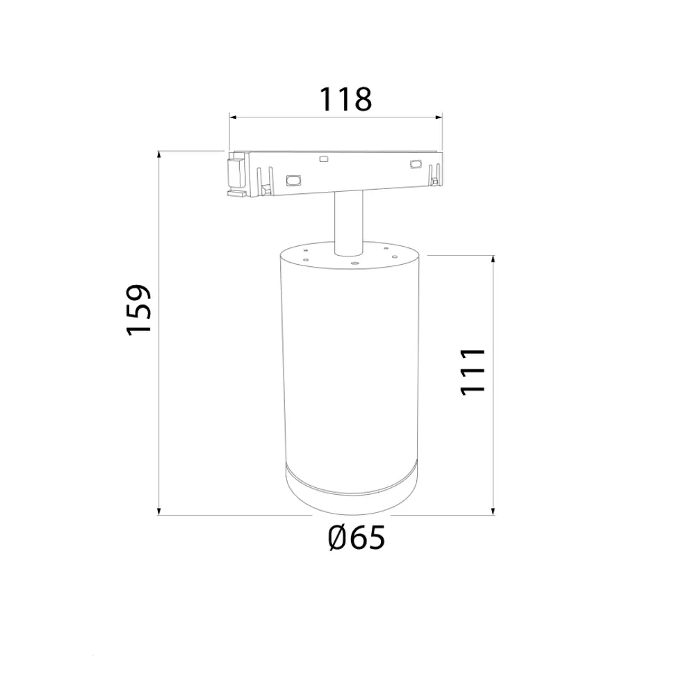 Фото 6 Трековый светильник Elektrostandard a061298 светодиодный 10 Вт 1 м² цвет черный/серебро