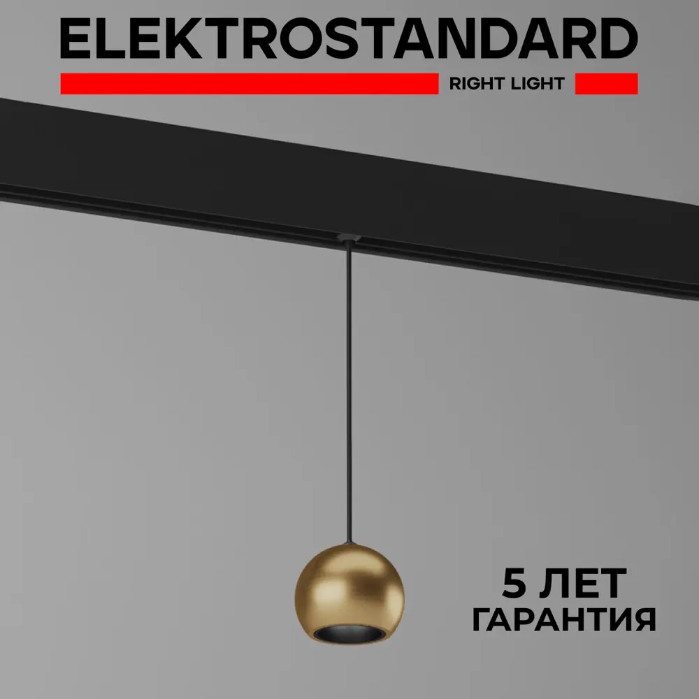 Фото Трековый светильник светодиодный Elektrostandard 85040/01 Slim Magnetic 5 Вт 1 м² цвет латунь Фото Трековый светильник светодиодный Elektrostandard 85040/01 Slim Magnetic 5 Вт 1 м² цвет латунь