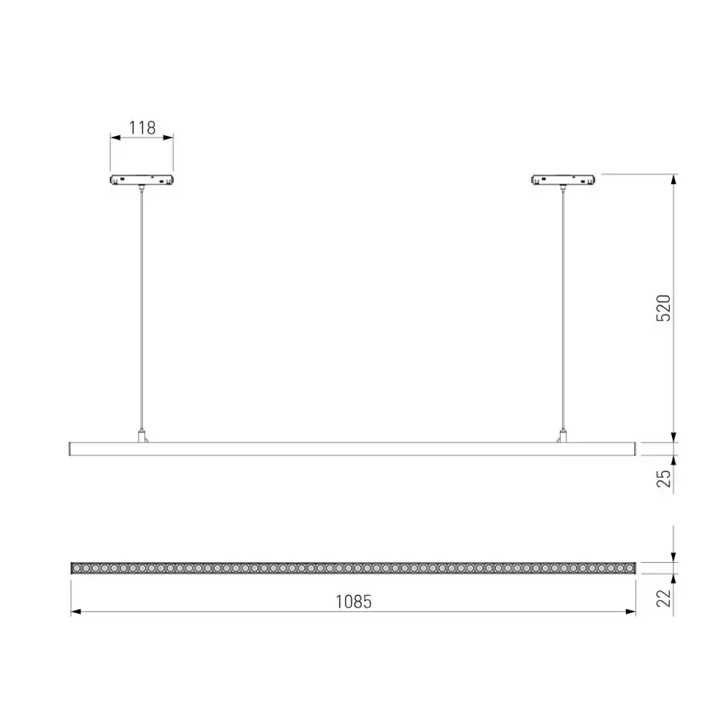 Фото 6 Трековый светильник подвесной светодиодный Elektrostandard A064806 48 Вт 0 м² цвет черный Фото 6 Трековый светильник подвесной светодиодный Elektrostandard A064806 48 Вт 0 м² цвет черный