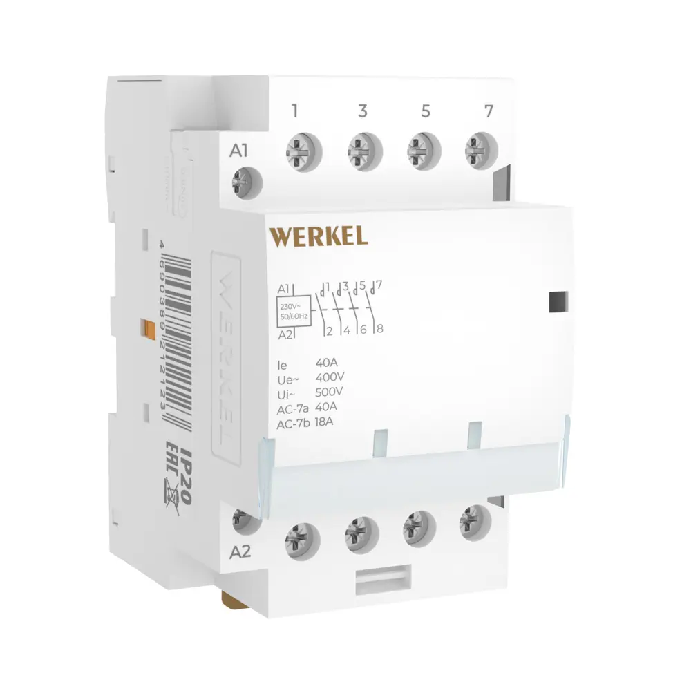 Фото 2 Контактор Werkel W943M40O 40 А 400 В 4NO