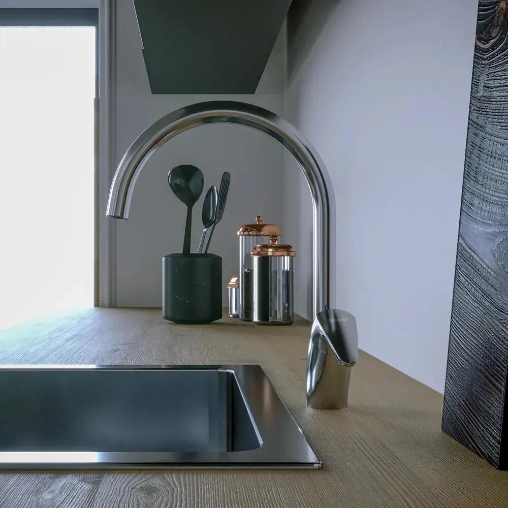 Фото 5 Смеситель для кухни Damixa HFKS07000 поворотный излив 0 см цвет серый Фото 5 Смеситель для кухни Damixa HFKS07000 поворотный излив 0 см цвет серый