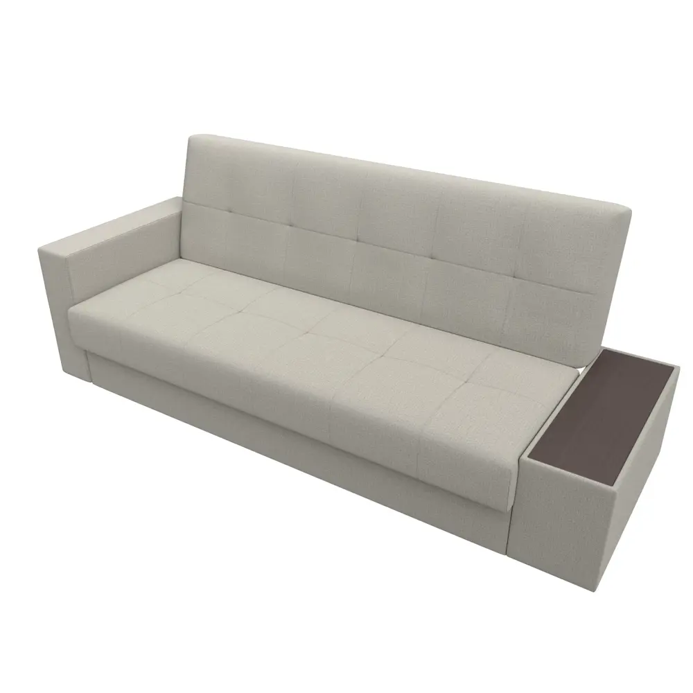 Фото 6 Диван раскладной Лига диванов Диван-книжка Лига-020 стол справа 224x90x84 см рогожка цвет амур бежевый Фото 6 Диван раскладной Лига диванов Диван-книжка Лига-020 стол справа 224x90x84 см рогожка цвет амур бежевый