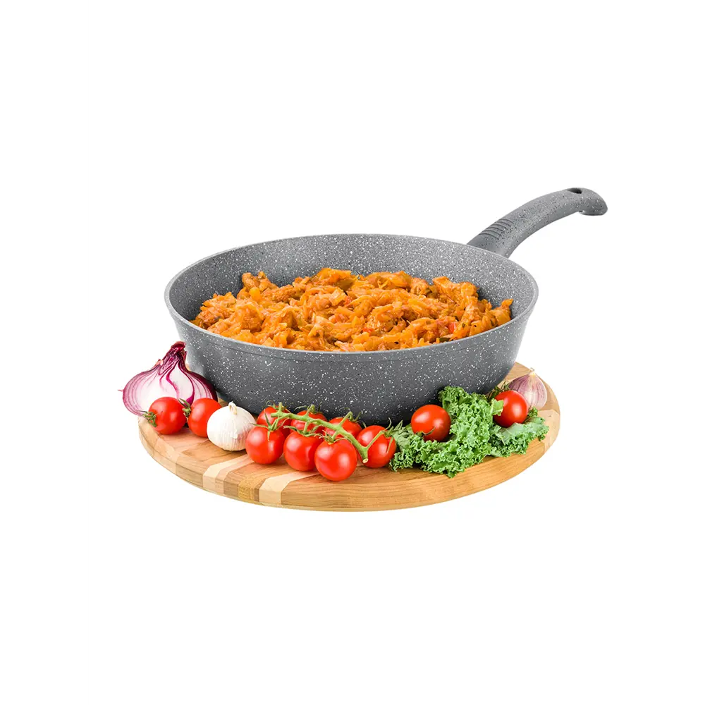 Фото 6 Сковорода с крышкой Elan gallery Гармония вкуса 26 см алюминий цвет серый Фото 6 Сковорода с крышкой Elan gallery Гармония вкуса 26 см алюминий цвет серый