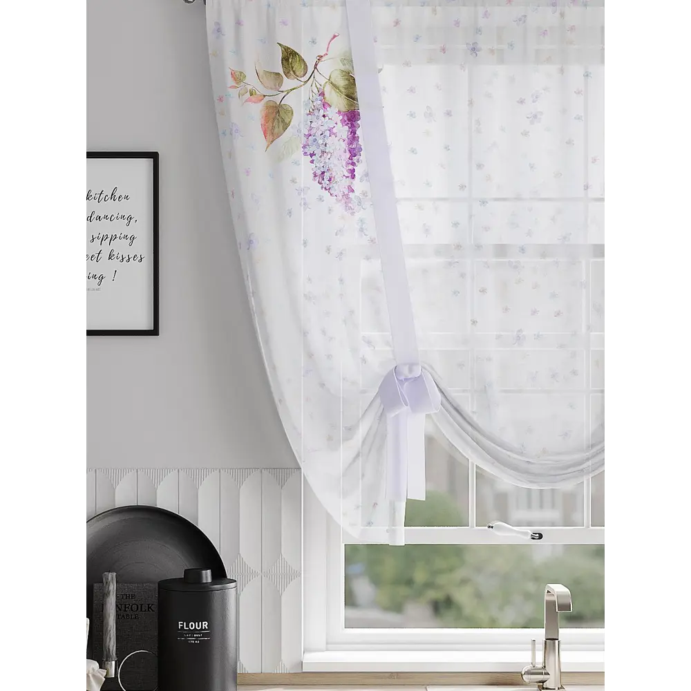 Фото 3 Тюль на шторной ленте At Home Сенвикс 150x150 см цвет белый Фото 3 Тюль на шторной ленте At Home Сенвикс 150x150 см цвет белый