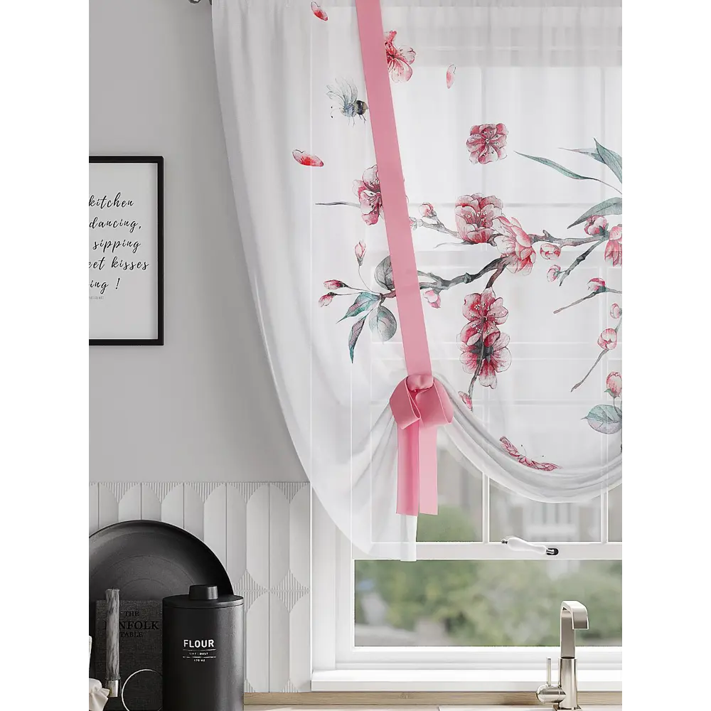 Фото 3 Тюль на шторной ленте At Home Рофирнес 150x150 см цвет белый Фото 3 Тюль на шторной ленте At Home Рофирнес 150x150 см цвет белый