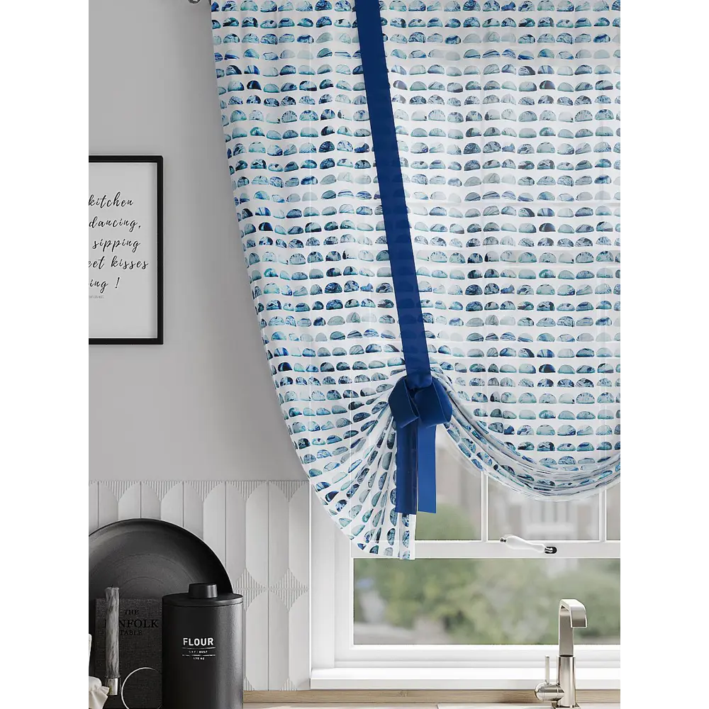 Фото 3 Тюль на шторной ленте At Home Нермитс 150x150 см цвет белый Фото 3 Тюль на шторной ленте At Home Нермитс 150x150 см цвет белый