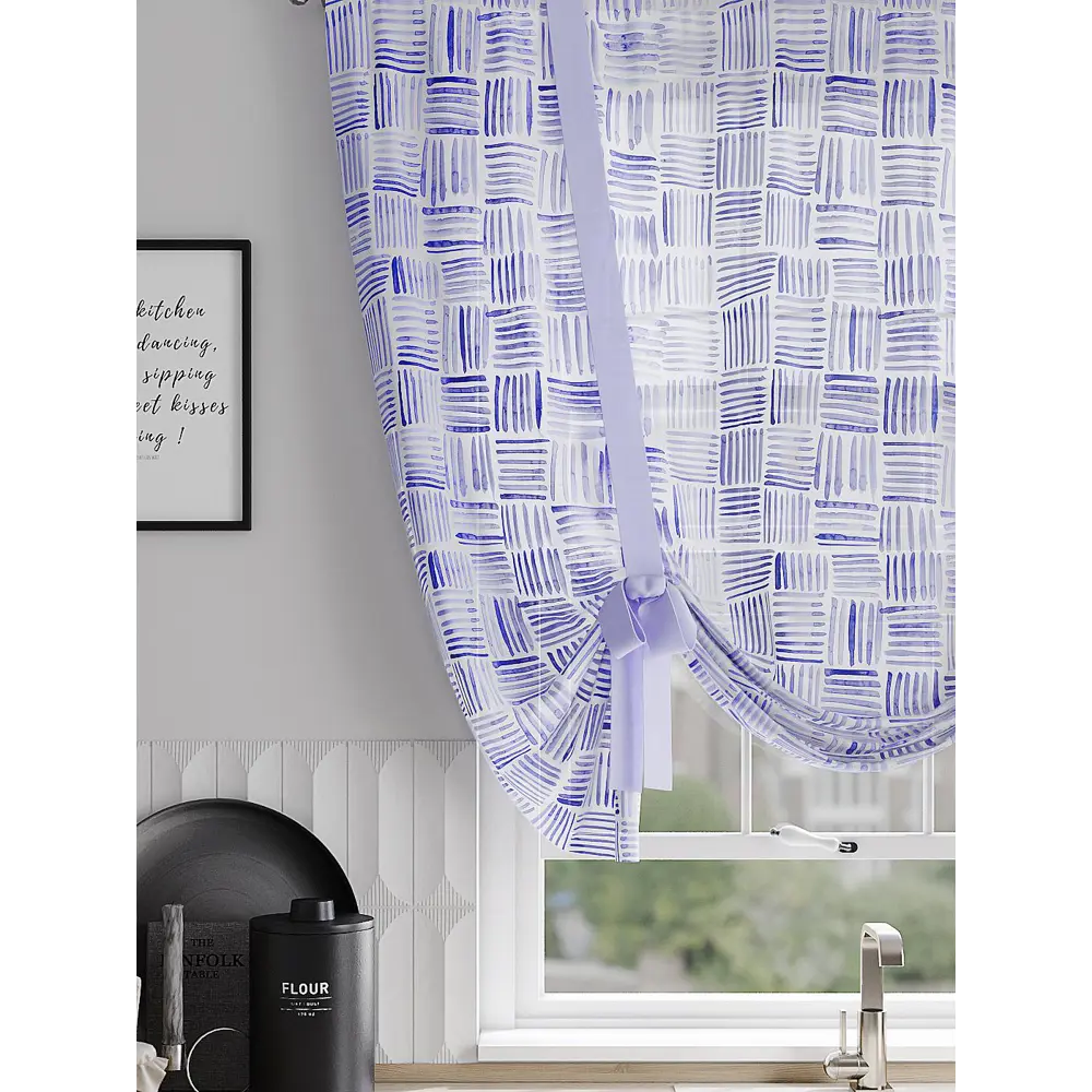 Фото 3 Тюль на шторной ленте At Home Римотрин 150x150 см цвет белый Фото 3 Тюль на шторной ленте At Home Римотрин 150x150 см цвет белый